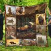 Canada Animals Rustic Style Premium Quilt  Bn  Quilt